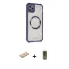 MARSİLYAN™- iPhone 11 Pro Max Kılıf Kutup Modern - Siyah Joko Magic 5D Hayalet Cam + Renkli Kamera Lens Koruma Cam - YL
