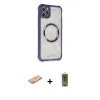 MARSİLYAN™- iPhone 11 Pro Max Kılıf Kutup Modern - Siyah Joko Magic 5D Hayalet Cam + Renkli Kamera Lens Koruma Cam - TU