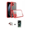 MARSİLYAN™- iPhone 11 Pro Max Kılıf Nova Asil Özel Seri - Şeffaf 360 Full Body Arka Koruyucu + Pers Alüminyum Kamera Lens - KI