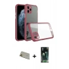 MARSİLYAN™- iPhone 11 Pro Max Kılıf Nova Asil Özel Seri - Şeffaf 360 Full Body Arka Koruyucu + Rainbow Kamera Lens Koruma Cam - GD
