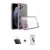 MARSİLYAN™- iPhone 11 Pro Max Kılıf Nova Asil Özel Seri - Şeffaf Pasifik Cam Ekran Koruyucu + Kamera Lens Koruma Cam - SF