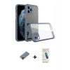 MARSİLYAN™- iPhone 11 Pro Max Kılıf Nova Asil Özel Seri - Şeffaf Pasifik Cam Ekran Koruyucu + Shine Kamera Lens Koruma Cam - GD