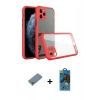 MARSİLYAN™- iPhone 11 Pro Max Kılıf Nova Asil Özel Seri - Siyah 18D Cam Ekran Koruyucu + Metal Kamera Lens Koruma Cam - GS