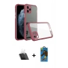 MARSİLYAN™- iPhone 11 Pro Max Kılıf Nova Asil Özel Seri - Siyah 18D Cam Ekran Koruyucu + Kamera Lens Koruma Cam - SF