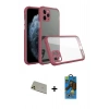 MARSİLYAN™- iPhone 11 Pro Max Kılıf Nova Asil Özel Seri - Siyah 18D Cam Ekran Koruyucu + Rainbow Kamera Lens Koruma Cam - GD