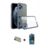 MARSİLYAN™- iPhone 11 Pro Max Kılıf Nova Asil Özel Seri - Siyah 18D Cam Ekran Koruyucu + Rainbow Kamera Lens Koruma Cam - GD