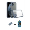 MARSİLYAN™- iPhone 11 Pro Max Kılıf Nova Asil Özel Seri - Siyah 18D Cam Ekran Koruyucu + Shine Kamera Lens Koruma Cam - SABE