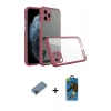 MARSİLYAN™- iPhone 11 Pro Max Kılıf Nova Asil Özel Seri - Siyah 18D Cam Ekran Koruyucu + Metal Kamera Lens Koruma Cam - SH
