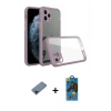 MARSİLYAN™- iPhone 11 Pro Max Kılıf Nova Asil Özel Seri - Siyah 18D Cam Ekran Koruyucu + Siyah Shine Kamera Lens Koruma Cam