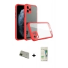 MARSİLYAN™- iPhone 11 Pro Max Kılıf Nova Asil Özel Seri - Siyah 20D Premium Cam Ekran Koruyucu + Rainbow Kamera Lens Koruma Cam - YL