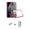 MARSİLYAN™- iPhone 11 Pro Max Kılıf Nova Asil Özel Seri - Siyah 20D Premium Cam Ekran Koruyucu + Renkli Kamera Lens Koruma Cam - SI