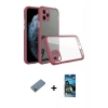 MARSİLYAN™- iPhone 11 Pro Max Kılıf Nova Asil Özel Seri - Siyah 34D Izgaralı Cam + Shine Kamera Lens Koruma Cam - SABE