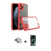 MARSİLYAN™- iPhone 11 Pro Max Kılıf Nova Asil Özel Seri - Siyah 360 Mat Full Body Arka Koruyucu + Pers Alüminyum Kamera Lens - YL