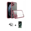 MARSİLYAN™- iPhone 11 Pro Max Kılıf Nova Asil Özel Seri - Siyah 360 Mat Full Body Arka Koruyucu + Pers Alüminyum Kamera Lens - SH