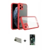 MARSİLYAN™- iPhone 11 Pro Max Kılıf Nova Asil Özel Seri - Siyah 360 Mat Full Body Arka Koruyucu + Rainbow Kamera Lens Koruma Cam - YL