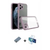 MARSİLYAN™- iPhone 11 Pro Max Kılıf Nova Asil Özel Seri - Siyah 3D Antistatik Seramik Nano Ekran Koruyucu + Metal Kamera Lens Koruma Cam - GS