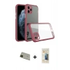 MARSİLYAN™- iPhone 11 Pro Max Kılıf Nova Asil Özel Seri - Siyah 6D Mat Seramik Hayalet Nano Ekran Koruyucu + Rainbow Kamera Lens Koruma Cam - YL