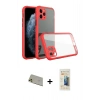 MARSİLYAN™- iPhone 11 Pro Max Kılıf Nova Asil Özel Seri - Siyah 6D Mat Seramik Hayalet Nano Ekran Koruyucu + Rainbow Kamera Lens Koruma Cam - GD