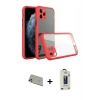 MARSİLYAN™- iPhone 11 Pro Max Kılıf Nova Asil Özel Seri - Siyah Bilvis Hayalet Cam Ekran Koruyucu + Gold Rainbow Kamera Lens Koruma Cam
