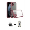 MARSİLYAN™- iPhone 11 Pro Max Kılıf Nova Asil Özel Seri - Siyah Bilvis Hayalet Cam Ekran Koruyucu + Kamera Lens Koruma Cam - SF