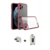 MARSİLYAN™- iPhone 11 Pro Max Kılıf Nova Asil Özel Seri - Siyah Bilvis Hayalet Cam Ekran Koruyucu + Yeşil Pers Alüminyum Kamera Lens