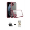 MARSİLYAN™- iPhone 11 Pro Max Kılıf Nova Asil Özel Seri - Siyah Mat Seramik Nano Ekran Koruyucu + Kamera Lens Koruma Cam - SF