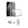 MARSİLYAN™- iPhone 11 Pro Max Kılıf Nova Asil Özel Seri - Siyah Mat Seramik Nano Ekran Koruyucu + Pers Alüminyum Kamera Lens - KI