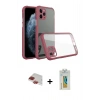 MARSİLYAN™- iPhone 11 Pro Max Kılıf Nova Asil Özel Seri - Siyah Polymer Nano Ekran Koruyucu + Pers Alüminyum Kamera Lens - KI