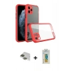 MARSİLYAN™- iPhone 11 Pro Max Kılıf Nova Asil Özel Seri - Siyah Polymer Nano Ekran Koruyucu + Pers Alüminyum Kamera Lens - YL