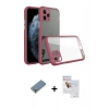 MARSİLYAN™- iPhone 11 Pro Max Kılıf Nova Asil Özel Seri - Siyah Seramik Nano Ekran Koruyucu + Metal Kamera Lens Koruma Cam - GS