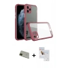 MARSİLYAN™- iPhone 11 Pro Max Kılıf Nova Asil Özel Seri - Siyah Seramik Nano Ekran Koruyucu + Rainbow Kamera Lens Koruma Cam - YL