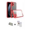 MARSİLYAN™- iPhone 11 Pro Max Kılıf Nova Asil Özel Seri - Siyah Seramik Nano Ekran Koruyucu + Rainbow Kamera Lens Koruma Cam - GD