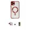 MARSİLYAN™- iPhone 11 Pro Max Kılıf Nova Işık Özel Seri - Siyah Joko Magic 5D Hayalet Cam + Pers Alüminyum Kamera Lens - KI