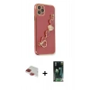 MARSİLYAN™- iPhone 11 Pro Max Kılıf Nova Işık Prime - Şeffaf 360 Full Body Arka Koruyucu + Pers Alüminyum Kamera Lens - KI