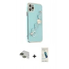 MARSİLYAN™- iPhone 11 Pro Max Kılıf Nova Işık Prime - Şeffaf Pasifik Cam Ekran Koruyucu + Pers Alüminyum Kamera Lens - YL