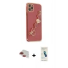 MARSİLYAN™- iPhone 11 Pro Max Kılıf Nova Işık Prime - Şeffaf Pasifik Cam Ekran Koruyucu + Pers Alüminyum Kamera Lens - KI