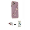 MARSİLYAN™- iPhone 11 Pro Max Kılıf Nova Işık Prime - Şeffaf Pasifik Cam Ekran Koruyucu + Pers Alüminyum Kamera Lens - KI