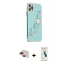 MARSİLYAN™- iPhone 11 Pro Max Kılıf Nova Işık Prime - Şeffaf Pasifik Cam Ekran Koruyucu + Pers Alüminyum Kamera Lens - KI