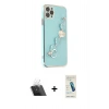 MARSİLYAN™- iPhone 11 Pro Max Kılıf Nova Işık Prime - Şeffaf Pasifik Cam Ekran Koruyucu + Şeffaf Kamera Lens Koruma Cam