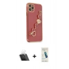 MARSİLYAN™- iPhone 11 Pro Max Kılıf Nova Işık Prime - Şeffaf Pasifik Cam Ekran Koruyucu + Şeffaf Kamera Lens Koruma Cam