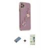 MARSİLYAN™- iPhone 11 Pro Max Kılıf Nova Işık Prime - Siyah 20D Premium Cam Ekran Koruyucu + Metal Kamera Lens Koruma Cam - GD