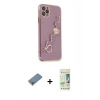 MARSİLYAN™- iPhone 11 Pro Max Kılıf Nova Işık Prime - Siyah 20D Premium Cam Ekran Koruyucu + Metal Kamera Lens Koruma Cam - GS