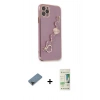 MARSİLYAN™- iPhone 11 Pro Max Kılıf Nova Işık Prime - Siyah 20D Premium Cam Ekran Koruyucu + Metal Kamera Lens Koruma Cam - SH