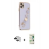 MARSİLYAN™- iPhone 11 Pro Max Kılıf Nova Işık Prime - Siyah 20D Premium Cam Ekran Koruyucu + Pers Alüminyum Kamera Lens - SH