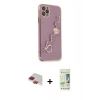MARSİLYAN™- iPhone 11 Pro Max Kılıf Nova Işık Prime - Siyah 20D Premium Cam Ekran Koruyucu + Pers Alüminyum Kamera Lens - KI