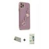 MARSİLYAN™- iPhone 11 Pro Max Kılıf Nova Işık Prime - Siyah 20D Premium Cam Ekran Koruyucu + Rainbow Kamera Lens Koruma Cam - GD