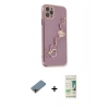 MARSİLYAN™- iPhone 11 Pro Max Kılıf Nova Işık Prime - Siyah 20D Premium Cam Ekran Koruyucu + Shine Kamera Lens Koruma Cam - GD