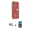 MARSİLYAN™- iPhone 11 Pro Max Kılıf Nova Işık Prime - Siyah 34D Izgaralı Cam + Pers Alüminyum Kamera Lens - KI