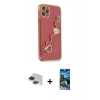 MARSİLYAN™- iPhone 11 Pro Max Kılıf Nova Işık Prime - Siyah 34D Izgaralı Cam + Pers Alüminyum Kamera Lens - SH