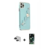 MARSİLYAN™- iPhone 11 Pro Max Kılıf Nova Işık Prime - Siyah 360 Mat Full Body Arka Koruyucu + Pers Alüminyum Kamera Lens - SH